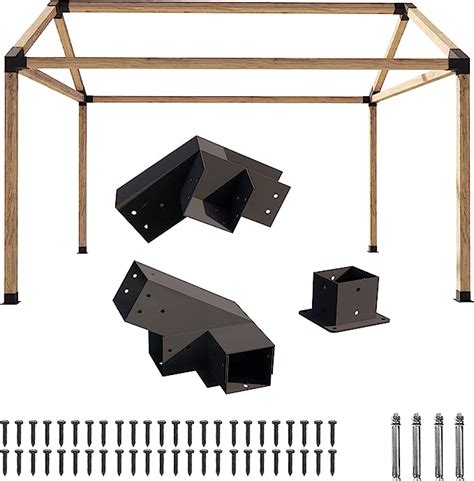 gazebo metal bracket kit|heavy duty pergola brackets.